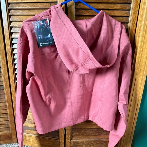 Pink Quarter-Zip Pullover Hoodie - Picture 3 of 4